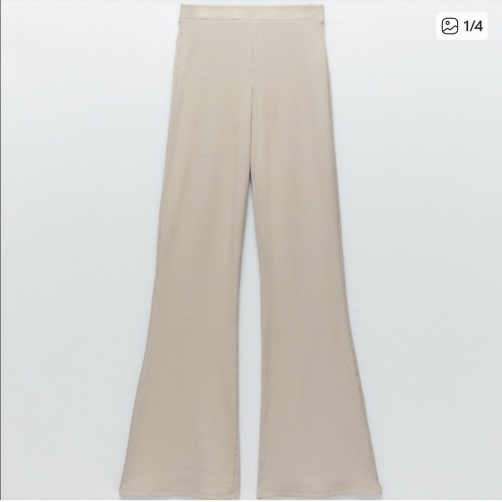 Zara Cream Knit Pants